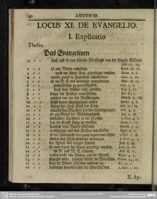 Locus XI. De Evangelio