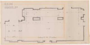Reichsluftfahrtministerium, Berlin: Eingangshalle Q1L, Garderobe: Grundriss