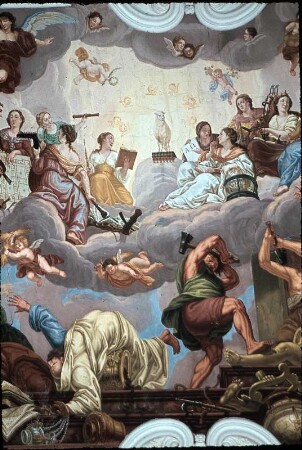 Allegorie der Ankunft des heiligen Benedikt auf dem Monte Cassino