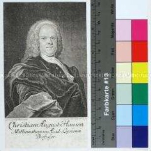 Porträt des Mathematikers, Physikers und Astronomen Christian August Hausen der Jüngere