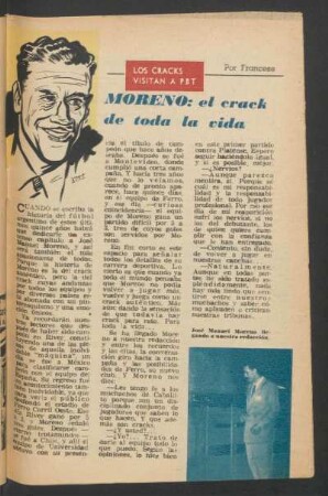 Moreno: el crack de toda la vida : Los cracks visitan a PBT