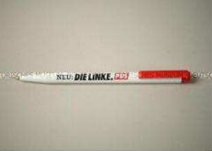 Kugelschreiber mit Wahlwerbung - "Neu: / Die Linke. / PDS"