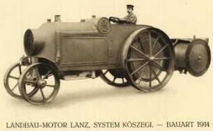 LANDBAU-MOTOR LANZ, SYSTEM KÖSZEGI. - BAUART 1914