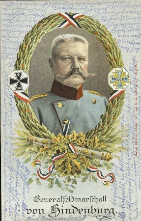 Generalfeldmarschall von Hindenburg.