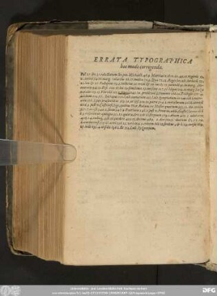 Errata Typographica hoc modo corrigenda.