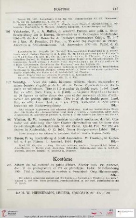 Kostüme (Nr. 705 – 736)
