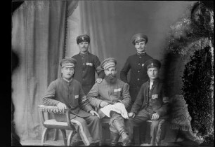 Russische Kriegsgefangene im Weiß’schen Atelier