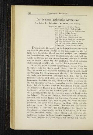 ¬Das¬ deutsche katholische Kirchenlied