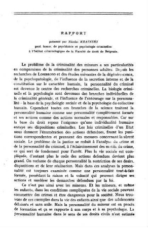 189-194, Rapport