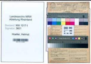 Entnazifizierung Helmut Hoeller , geb. 24.06.1918 (Postbeamter)