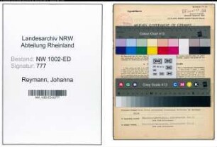 Entnazifizierung Johanna Reymann, geb. 20.02.1922 (Sekretaerin)