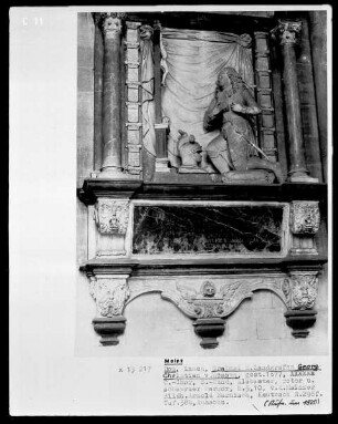 Grabmal des Landgrafen Georg Christian von Hessen