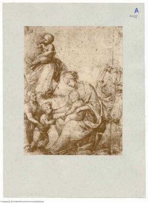 Studie zu einer Madonna mit Johannesknaben und Engeln