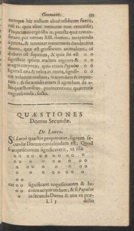 Quaestiones Domus Secundae