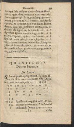 Quaestiones Domus Secundae