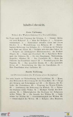 Inhalts-Übersicht