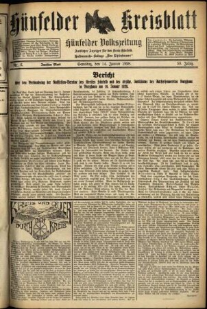 Zweite Ausgabe vom Samstag, den 14. Januar 1928.
