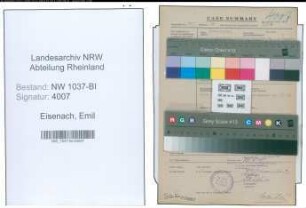 Entnazifizierung Emil Eisenach , geb. 13.03.1889 (Stadtinspektor)