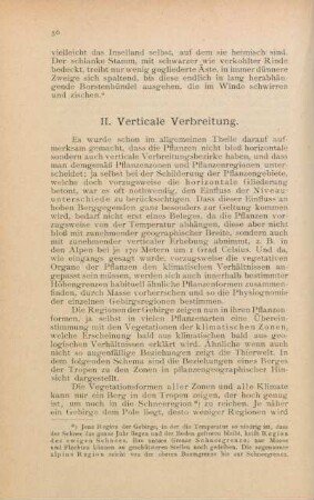 II. Verticale Verbreitung