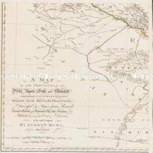 A Map of the Provinces of Delhi, Agrah, Oude, and Ellahabad, comprehending the Countries lying between Delhi, and the Bengal-Provinces