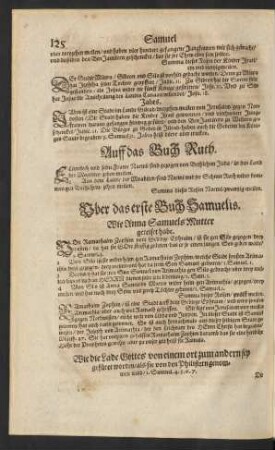Uber das erste Buch Samuelis.