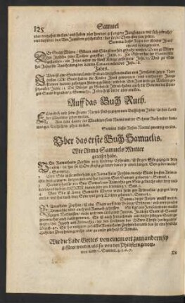 Uber das erste Buch Samuelis.