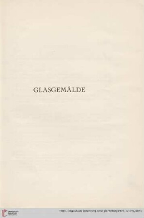Glasgemälde (Nr. 298-303)