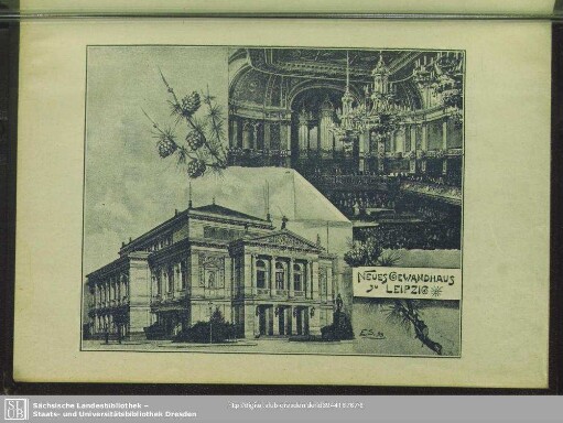 Neues Gewandhaus zu Leipzig