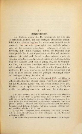 Heinrich Tolle, ein Göttinger Dramatiker des 17. Jahrhunderts
