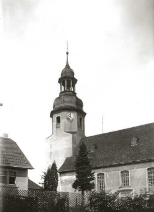 Auerbach. Nikolaikirche (1791/1867). Ansicht von Südosten