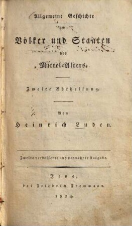 Allgemeine Geschichte der Völker und Staaten, 2