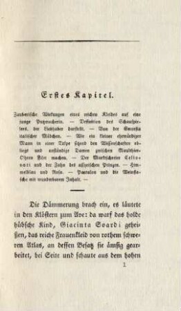 Erstes Kapitel Zauberische Wirkungen ...