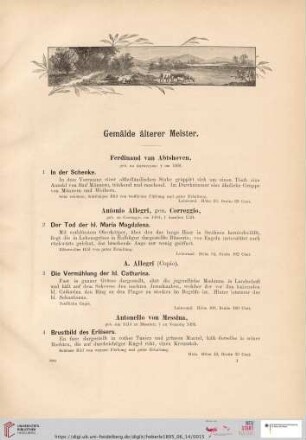 Gemälde älterer Meister (Nr. 1 - 281)