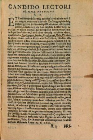 De principiis astronomiae et cosmographiae