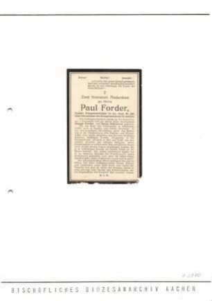 Forder, Paul