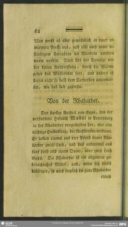 Von der Rhabarber