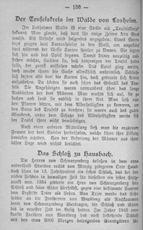 Das Schloß zu Hausbach.