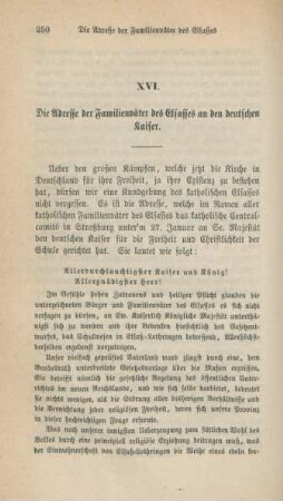 250-253 Die Adresse der Familienväter des Elsasses an den deutschen Kaiser