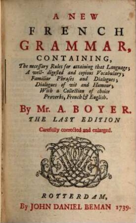 A new French Grammar