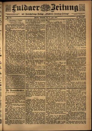 Ausgabe vom Mittwoch, den 17. Juli 1901.