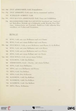 Ringe (Nr. 537-668)