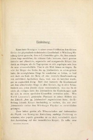 Die Diagnostik innerer Krankheiten mittels Röntgenstrahlen