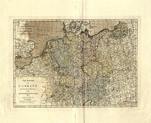 The Empire of Germany divided into Circles; with The Kingdom of Prussia.