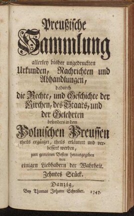 Zehntes Stück