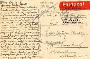 Erster Weltkrieg - Feldpostkarten