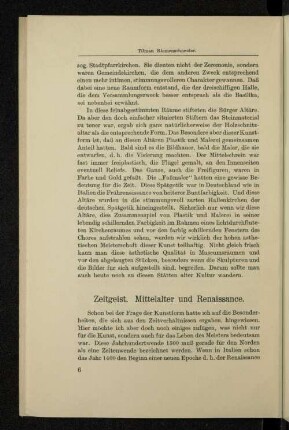 Zeitgeist. Mittelalter und Renaissance.