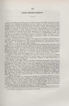 Notes bibliographiques.