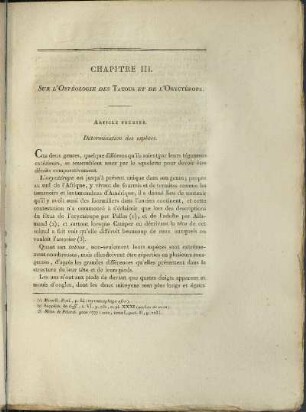 Chapitre III. Sur L'Ostèologie Des Tatous Et De L'Oryctérope. (unvollständig)