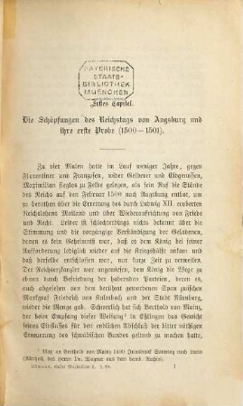 Kaiser Maximilian I : Auf urkundlicher Grundlage dargestellt von Heinrich Ulmann, 2