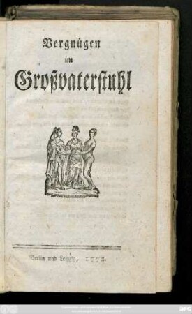 Vergnügen im Großvaterstuhl